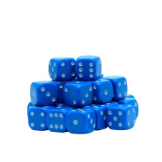 30X Dice Pack 10Mm Classic Blue Spot Dice Set For Classic And Professional Tabletop Dice Games By Warlord Games