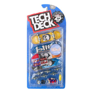 Tech Deck Sk8Shop Bonus Pack Mini Finger Skateboard Multi Pack 2022 Series Blind 25Th 4 Pack