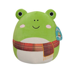 Squishmallows Original 30Cm Wendy The Green Frog With Plaid Scarf Add Wendy To Your Team Ultra Soft Plush