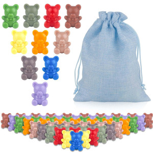 Xinhuidalsq Rainbow Counting Bears Set Of 100 10 Colors Sorting Teddy Plastic Bears Math Manipulatives For Toddlers 1 Inch Bea