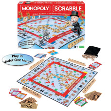 Monopoly Scrabble Game Play In Under One Hour Score Your Scrabble Word Move Your Token By Winning Moves Games Usa Mashup