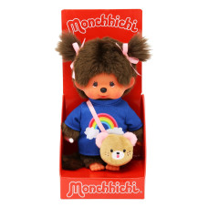 Monchhichi Sekiguchi Classic Girl With Kawaii Messenger Bag Plush Doll