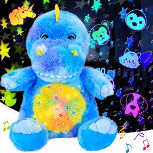 Cuteoy Plush Teddy Bear Star Projector Musical Adjustable Singing Night Light Stuffed Animals Glowing Plushies Toy Gifts For Kid