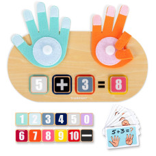 Top Bright Educational Learning Number Toys For Toddlers 24 Years Kids Finger Counting Math Number Blocks Homeschool Supplies