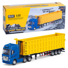 Qcar Dump Trailer Truck Vehicles Toys 150 Scale Dump Truck With Trailer Toy Trucks For Kids