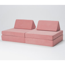 Kiddie Couch Modular Kids Play Couch Endless Configurations Great For Forts And Imaginative Play Blush Pink