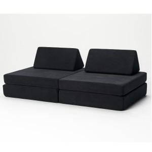 Kiddie Couch Modular Kids Play Couch Endless Configurations Great For Forts And Imaginative Play Jet Black