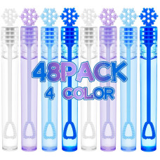 Winrayk 48Pcs Frozen Mini Bubble Wand Bubbles Party Favors For Kids Bubbles Bulk Birthday Gift Toy Prizes Valentine Christmas We