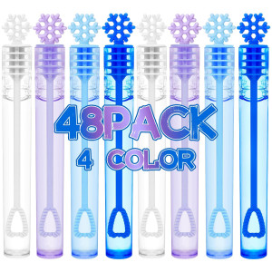 Winrayk 48Pcs Frozen Mini Bubble Wand Bubbles Party Favors For Kids Bubbles Bulk Birthday Gift Toy Prizes Valentine Christmas We