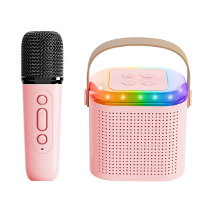 Mini Karaoke Machine For Kids Portable Bluetooth Speaker With Wireless Microphone For Kids Toddler Gifts For Girls And Boys Birt