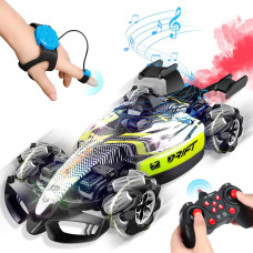 Axirata F1 Gesture Hand Remote Control Car For Kids Age 612 Year Old 24Ghz 4Wd 360Rotation Drift Rc Stunt Car With Light Mus