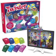 Hasbro Gaming Twister Air Game Ar App Play Game With Wrist And Ankle Bands Links To Smart Devices Active Party Games For K