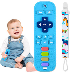 Jkevow Baby Teething Toys Silicone Teethers Toys For Babies 024 Months Remote Control Shape Baby Teethers Chew Toys Bpa Free