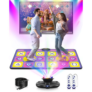 Acelufly Dance Mat Wireless Electronic Dance Mat For Tv With Camera Nonslip Exercise Dance Pad With Yoga Mode For Kids Adu