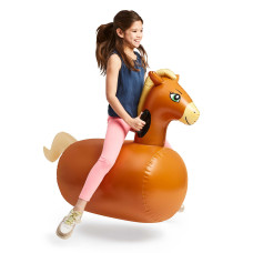 Hearthsong Hop N Go Horse Single Inflatable Rideon 48 L X 20 W X 42 H Outdoor Play Ages 5 And Up