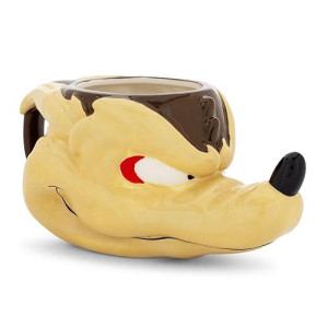 Silver Buffalo Looney Tunes Wile E. Coyote 3D Sculpted Ceramic Mug | Large Coffee Cup For Espresso, Tea | Holds 20 Ounces