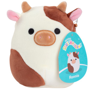 Squishmallows 5 Ronnie The Brown Cow Plush Official Kellytoy Collectible Mini Soft Squishy Cow Stuffed Animal Toy Add T