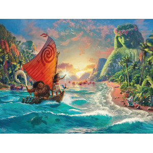 Ceaco Foil Puzzle Thomas Kinkade Moana 500 Piece Jigsaw Puzzle