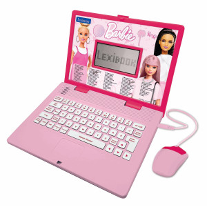 Lexibook Barbie Educational Computer Bilingual Frenchenglish Kids Toy With 124 Activities For Learning Fun And Piano Playing