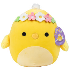 Squishmallows 10Inch Triston The Chick With Flower Crown Official Jazwares Plush Collectible Cute Soft Squishy Stuffed An