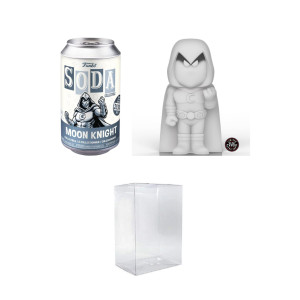 Funko Vinyl Soda Marvel Moon Knight Chase Previews Exclusive Bundled With A Byrons Attic Soda Protector