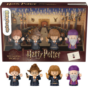 Little People Collector Harry Potter And The Sorcerers Stone Movie Special Edition Set For Adults Fans 4 Figures In Display P