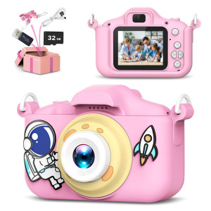 Jcc Children Camera For Girlsboys Portable Selfie Toy Camera For Toddlers Age 312 Year Old 20Mp 1080P Hd Digital Video Camera