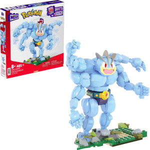 Mega Pokmon Action Figure Building Toys Machamp With 399 Pieces 1 Poseable Character With Full Articulation