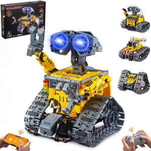 Aohu Stem Robot Building Toys 4In1 Remote Appcontrolled Wall Robotstunt Cartriangle Robot Toys Set Creative Gifts For Boy