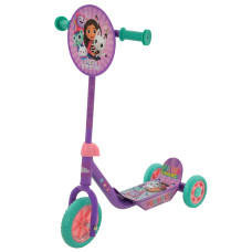 Gabbys Dollhouse 3Wheel Scooter For Kids Deluxe Edition Officially Licensed With Exciting Decals Sturdy Steel Frame Puncturep