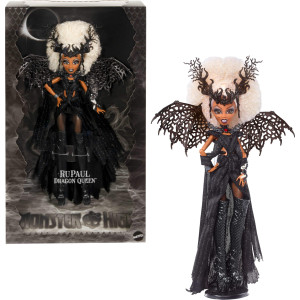 Monster High Rupaul Doll Dragon Queen Collectible With Glimmering Black Gown Kneehigh Boots Wings And Premium Packaging