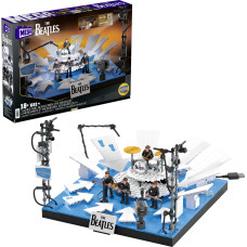 Mega The Beatles Collectible Building Toy With 681 Pieces 4 Poseable Band Member Action Figures And Led Lights Build Display