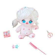 Calembou 20Cm Plush Doll Cute Cotton Doll With Jointed Skeleton Anime Soft Stuffed Dress Up Doll And Hairdressing Set Collect