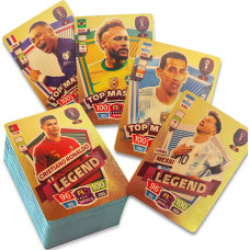 2023 World Cup Football Star Card Road To Uefa Nations League Finals Gold Aluminum Foil 55 Pack Football Cards For 6 Year Old G