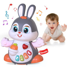 Yerloa Musical Bunny Crawling Toys For Babies 612 Month Dancing Music Light Baby Toys Tummy Time Toy Development Learning Toys