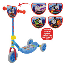 Thomas Friends Switch It Multi Triscooter Officially Licensed Character Scooter For Kids Includes 4 Interchangeable Plaques A