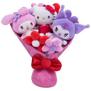 Hello Kitty 12Inch Plush Valentines Bouquet 9 Plush Included Officially Licensed Sanrio Product From Jazwares