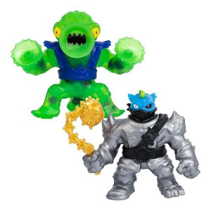 Heroes Of Goo Jit Zu Cursed Goo Sea Versus Pack | Exclusive 2 Figure Pack | Exclusive Pantaro With Color Change Face & Exclusive Squidor With Suction Attack