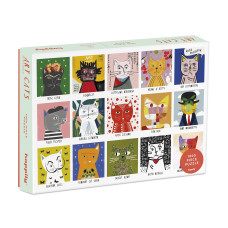 Art Cats 1000 Piece Adult Jigsaw Puzzle For Adults From Happily Featuring A Cat Themed Illustration By Nia Gould