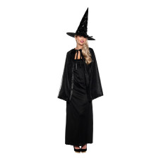 Witch cape and Hat Adult costume Set Black