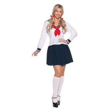 Underwraps Sailor Costume For Women - Anime Sailor Halloween Costume Women Cosplay Costume Japanese Anime, Anime Costumes Women Cosplay (Sailor, Medium 8-10)