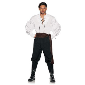 Underwraps Medieval Thrones Men Shirt - Renaissance Faire Costume Men Knight White Renaissance Shirt, Cosplay Adult Accessory (Ren Shirt White, Xx-Large 54-56)