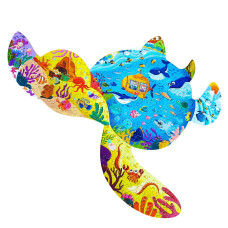 Tpqka Puzzles For Kids Ages 48 810 And Adults 136 Pieces Turtles Animal Shaped Jigsaw Puzzle Educational Toys Gift For Boys Gi