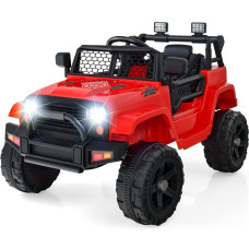 Olakids Kids Ride On Truck 12V Electric Vehicle Jeep Car With Remote Control Toddlers Battery Powered Toy With 2 Speeds Sprin