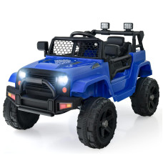 Olakids Kids Ride On Truck 12V Electric Vehicle Jeep Car With Remote Control Toddlers Battery Powered Toy With 2 Speeds Sprin