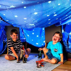 Molcey Blanket Fort Building Kit For Kids 48 812 Build A Kids Fort Blankets For Kids Ultimate Kids Forts Indooroutdoor F