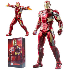 Lonullymege Ironman Mk46 Action Figures7 Inch All Joints Movable Collectable Toysfull Metal Painting With Lots Of Accessories