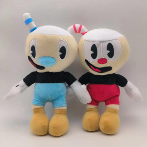 Genrico New European And American The Cuphead Show Childrens Doll Cuphead Adventure Teacup King Plush Color 24Cm