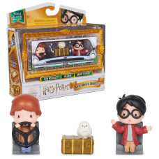 Wizarding World Harry Potter Micro Magical Moments Collectible Figures Multipack Ford Anglia With Harry Potter Ron Weasley Owl