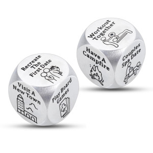 Couples Gifts For Him Her Funny Date Night Gifts Idea Valentines Day Birthday For Women Men 2 Pcs Decision Dice Naughty Gifts Fo